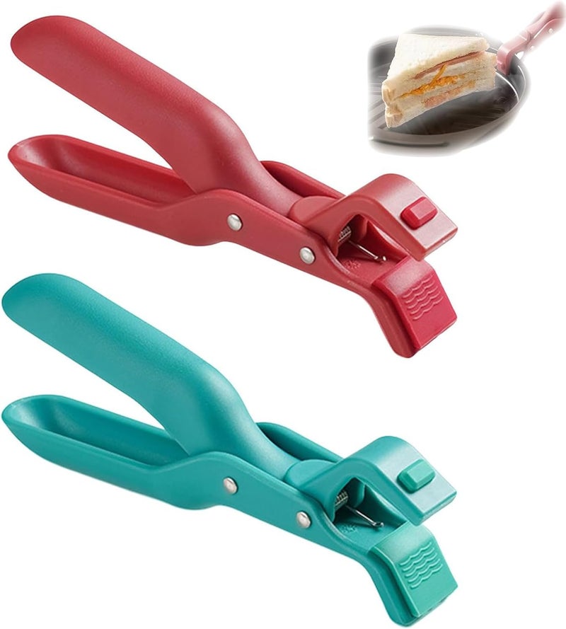 hinbkenla 2 Pcs Multi-Function Anti-Scald Bowl Clip,Hot Plate Gripper,Silicone Anti Hot Plate Holder,Anti Scald Bowl Holder Clip,Plate Gripper,Bowl Holder For Air Fryer, Food Steamer, Oven, Microwave - Image 1